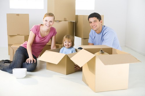 Collection of household items and boxes for Woodfordgreen storage pricing example