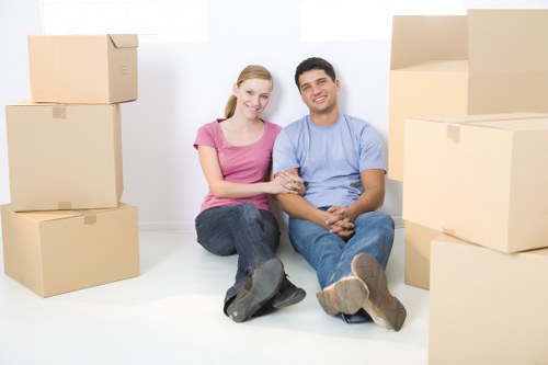 Professional packing services in Woodfordgreen preparing household boxes