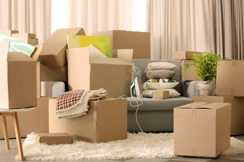 Office furniture setup after removals in Woodfordgreen